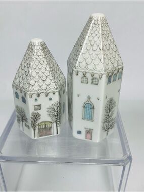 ROSENTHAL Studio Line Salt & Pepper Shaker Set Winter Journey Germany Pastels